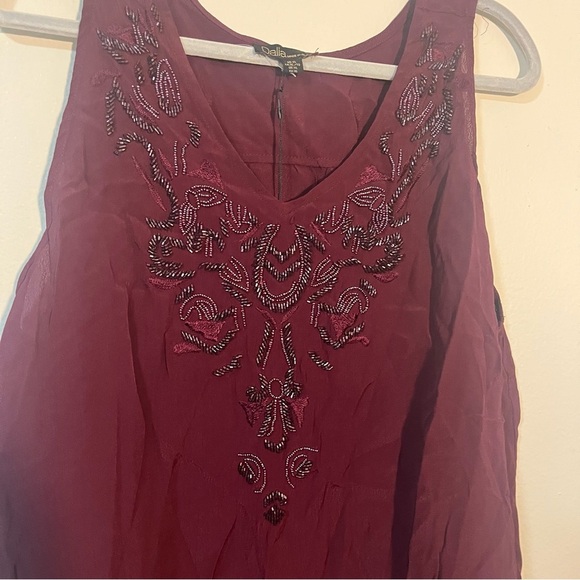 NWT Dalia Made in India Women's Hand Beaded Embroidered Tank Top Size XL - Picture 3 of 8